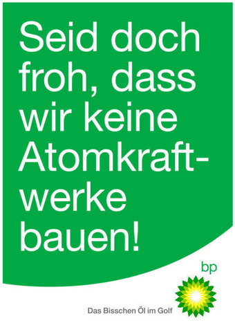 BP Plakat BP-Atomkraft