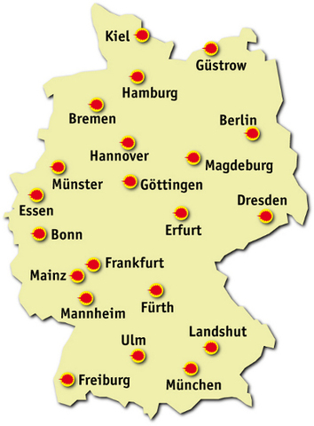 Deutschlandkarte Staedtekarte