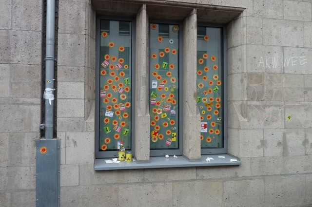 FDP Fenster Aufkleber bei der FDP